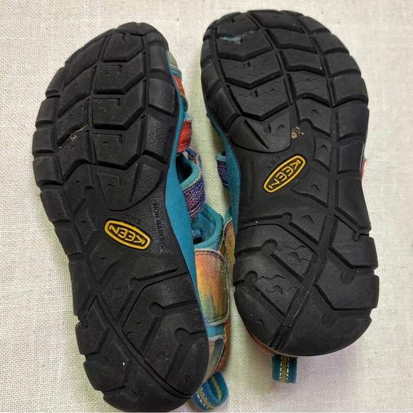 Keen Girls 13 Newport H2 Blue Rainbow Kids Sandals Water Shoes Outdoor Hiking - Picture 6 of 7